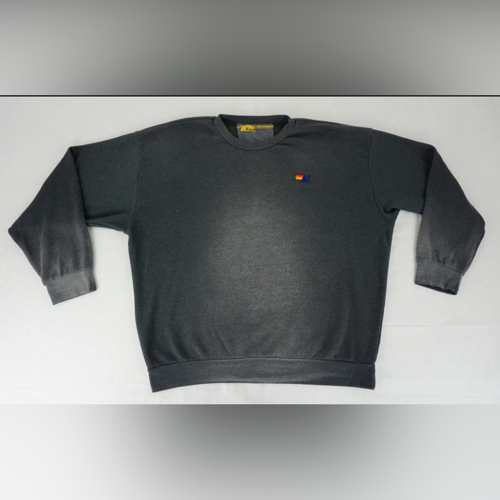 Aviator Nation Faded Charcoal Crewneck Sweater